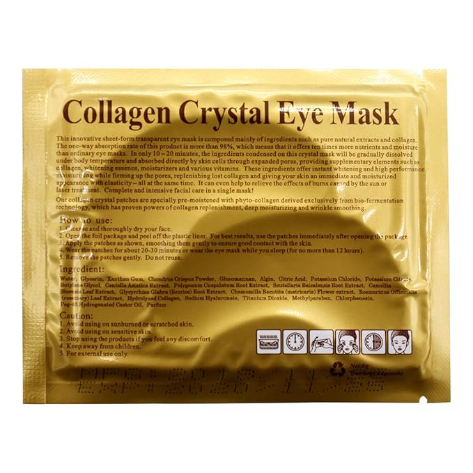 Jakuva Under Eye Patches 30PCS Pairs Collagen Eye Masks Eye Patches for Dark Circles and Puffy Eyes, Reduce Wrinkles, Gel Eye Mask Skincare for Moisturizing, Eye Bags Treatment, White