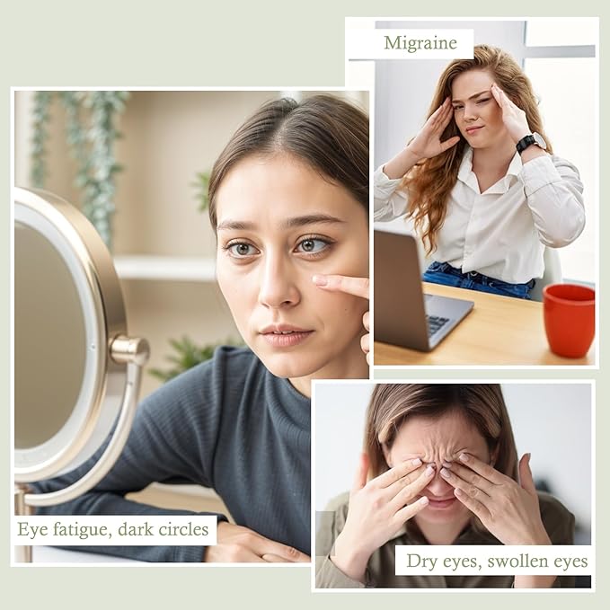 Jade Eye Mask Green Jade Stone Large Facial Cooling Mask Weighted Eye Sleeping Relief Cover for Hot & Cold Therapy to Reduce Wrinkles Headache Migraine Puffiness Migraines Anti-Aging Therapy