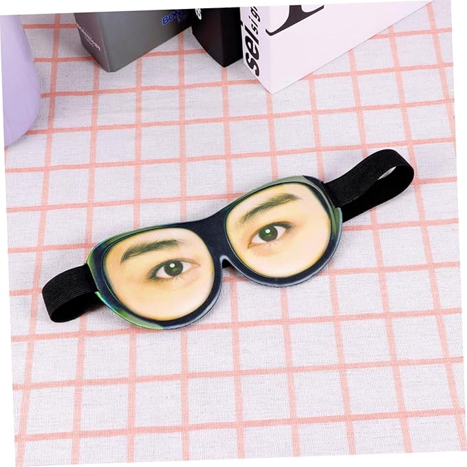 Mobestech 2pcs Travel Eye Mask Eye Mask for Travel Spoof Eye Mask Stereoscopic Eye Mask Eye Printing Eyeshade Funny Eye Masks for 3D Eye Eyeshade 3D Sleeping Eyeshade at Night Blindfold