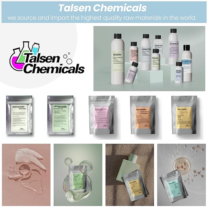 Cetearyl Alcohol Cosmetic Grade 8 Oz / 226 Grams - Cetearyl Alcohol Emulsifying Wax Organic for Body Butter, Cetearyl Alcohol Suitable for Making Conditioners, Scrubs and Creams by Talsen Chemicals