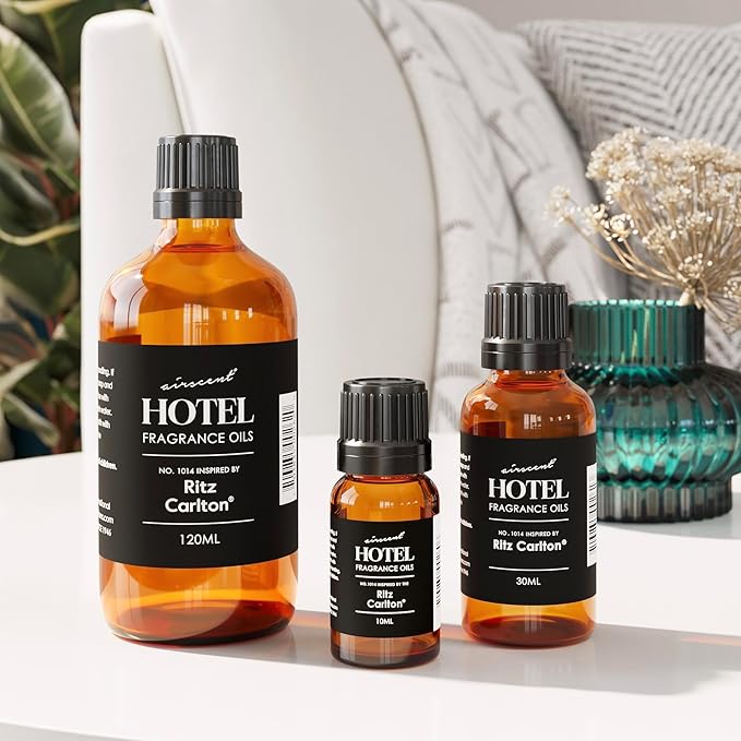 AirScent Hotel Diffuser Oil Inspired by The Ritz Carlton Hotel Scent - Premium Fragrance Oil No. 1014 for Ultrasonic and Waterless Diffusers and Crafting - 500 mL, 16.9 fl oz Glass Bottle