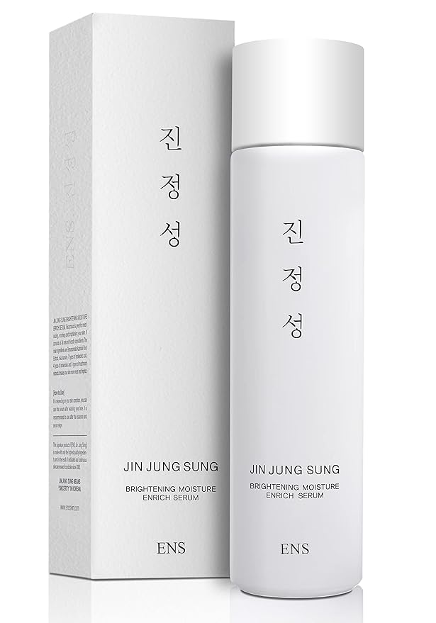 JIN JUNG SUNG Non-sticky Enrich Moisture Niacinamide Serum 5 Oz Even Skin Tone Minimizing Pores Plump Fine Lines 8-Hyaluronic Acids 5 Mushrooms 4 Ceramides Oily Sensitive No Chemicals Korean Skincare