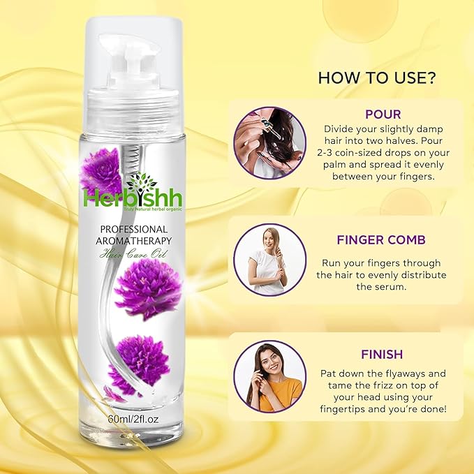 Herbishh H2 Combo (Condition + Hair Growth) Pro Keratin Hair Mask 150 gm and Essential Flower Hair Oil 60ml for Men & Women | Combo for Dry & Weak Hair