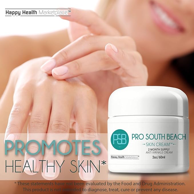 Pro South Beach Skin Cream - 2 Month Supply Anti Wrinkle Cream - Our Best Anti Aging Cream for Women - Anti Wrinkle Cream for Men - Anti Wrinkle Cream for Women - Day & Anti Wrinkle Night Cream
