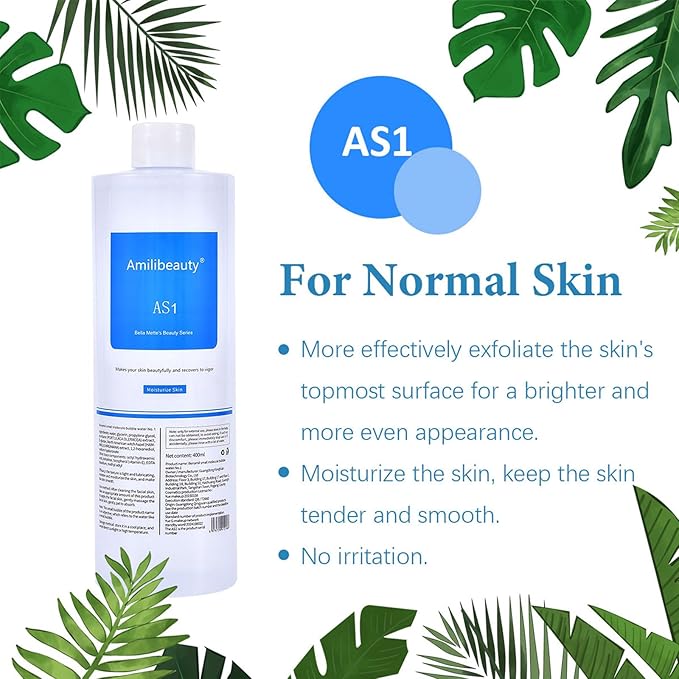 Serums AS1 SA2 AO3, 400ml Peeling Solution Salon Skin Scrub, Facial Cleansing Moisturizing Skin Care, for Small Bubble Skin Care Facial Mask Machine, Ideal Gift for Women