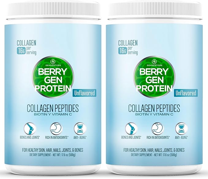 Unflavored Collagen Protein Powder with Biotin & Vitamin C – Powerful Bone & Joint Support, Anti-Aging Formula for Radiant Skin, Hair & Nails, Antioxidant-Rich Wellness Boost – 500g (2)