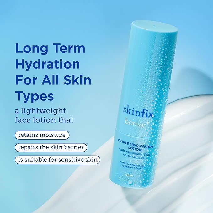 Skinfix Barrier+ Triple Lipid-Peptide Lotion: Lightweight, Hydrating Lotion To Help Rescue & Repair The Skin Barrier, 1.7 Fl Oz