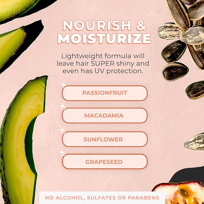 INH Super Shine Hair Serum | Nourishing, Glossy Finishing Serum | Prevents Breakage, Fights Frizz and Flyaways. For all Hair Types. Travel Size