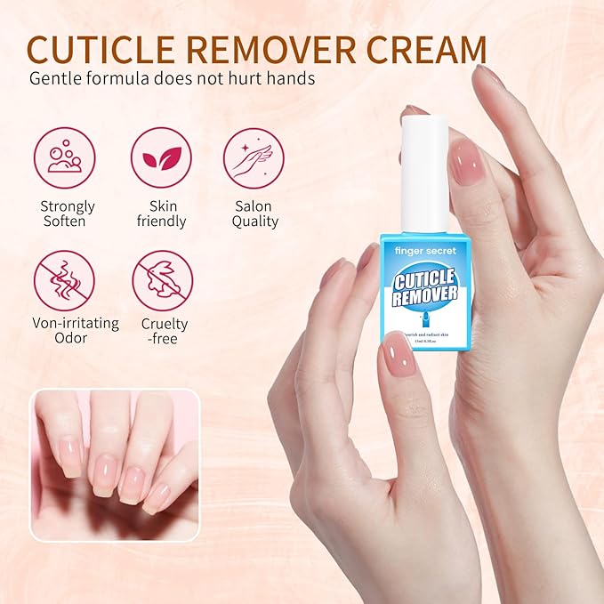 Cuticle Remover Liquid, Professional Nail Care Solution Cuticle Remover Cream Nail Care Cuticle Removing Fluids