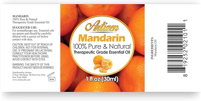 Artizen 30ml Oils - Mandarin Essential Oil - 1 Fluid Ounce