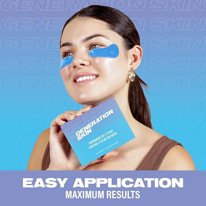 Eye Patches for Dark Circles and Puffiness, Under Eye Mask with Hyaluronic Acid and Marine Algae, Vegan and Cruelty-Free Under Eye Patches, Marine Algae Eye Masks, 5-Pack