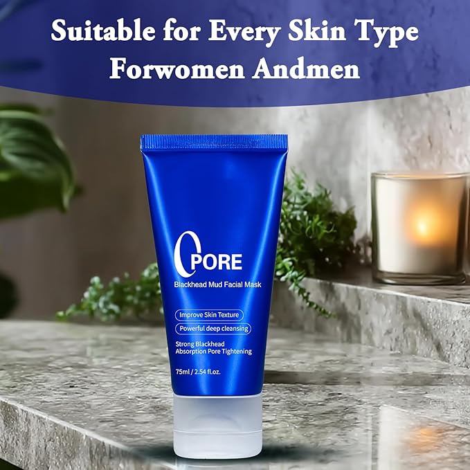 Blackhead Remover Mask, Cooling & Pore Tightening, Quick Dry Formula, Deep Cleansing and Soothing Effect Skincare for All Skin Types Blackhead Remover Face Mask