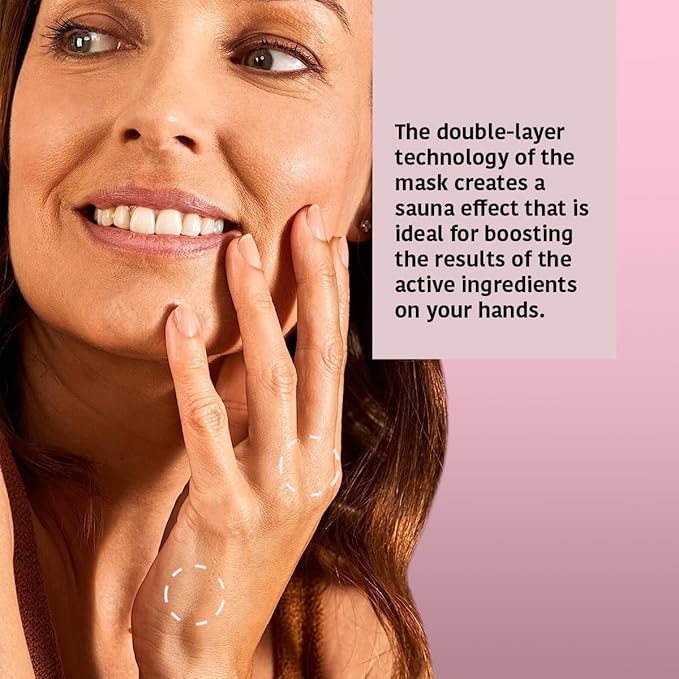 Anti-Aging Hand Mask (4 pairs) + Anti-Aging Face Mask (5 Masks)- Anti-Aging Hand Mask with Hyaluronic Acid and Bakuchiol & Anti-Aging Skin Care Mask- (Total bundle 9 pieces)