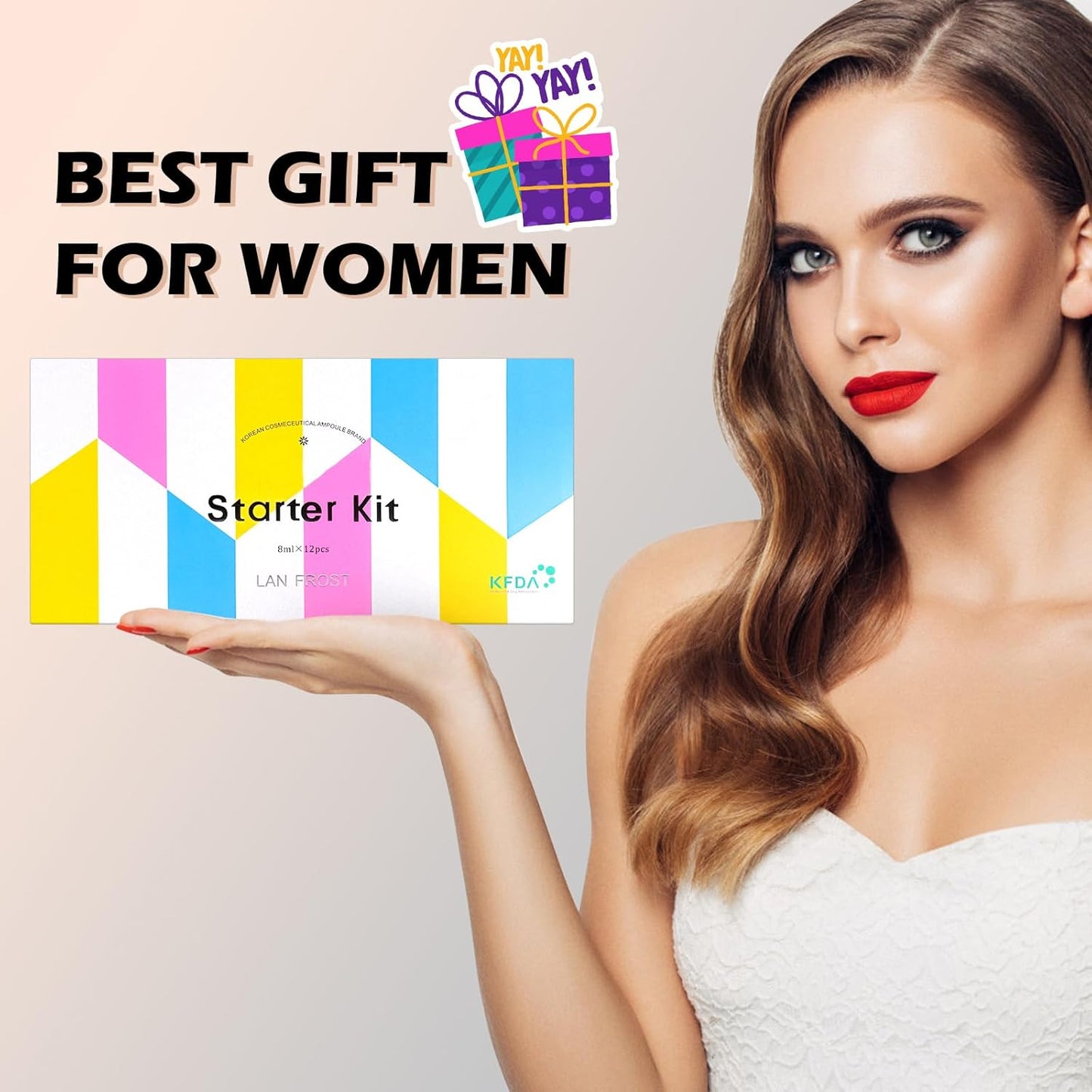 BB Pigment Serum Starter Kit Hyaluronic Acid Essence Foundation BB Facial Glow Skin Care Kit 0.27oz 12 Vials, Combined With Niacinamide and Peptides To Skin Tone Anti-Aging Foundation #1