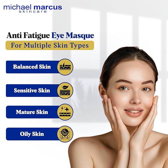 Michael Marcus Anti Fatigue Eye Masque (1 Fl oz) - Eye Cream for Puffy Eyes, Dark Circles, and Wrinkles - Moisturizing for Men & Women โ Natural, Hydrating & Cruelty Free Eye Skincare