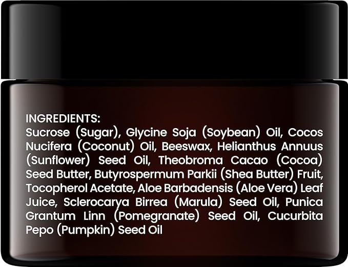 Brooklyn Botany Lip Scrub Exfoliator 1 oz – Lip Moisturizer for Dry Lips and Chapped Lips – Gentle Lip Exfoliator for Smooth and Brighter Lips – Coconut Flavor