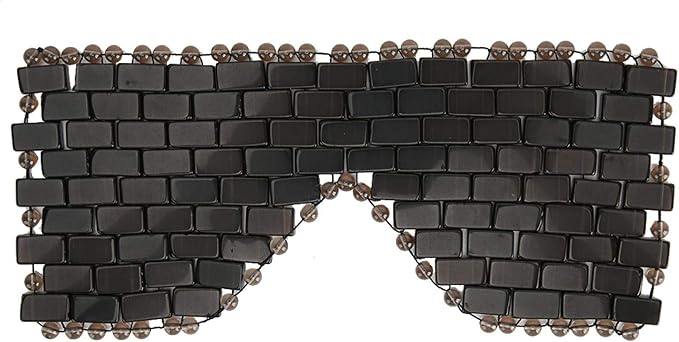 Jade Stone Eye Mask, Cooling Eye Mask Sleep Masks Eye Treatment for Puffy Eyes Dark Circles Jade Mask for Sleeping Masks Soothe Eye Fatigue(Obsidian)