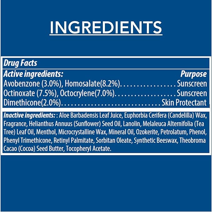 Dermatone Original Lip Balm | Medicated & Moisturizing | Cocoa Butter, Aloe, Vitamin E | Soothe & Heal Chapped Lips | SPF30 | 3-Pack, 0.15oz sticks