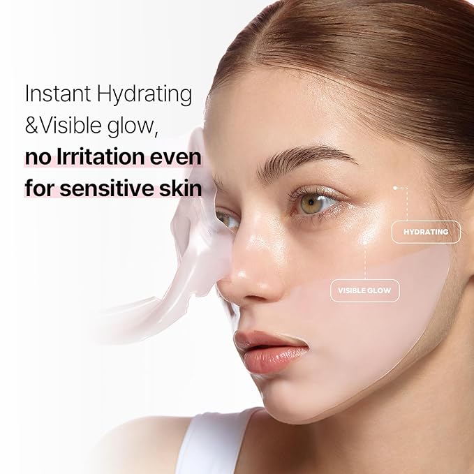 ROUND LAB Camellia Collagen Mask NET wt. 34 g/1.19 Fl Oz 4ea, 30min Hydrogel Mask, Quick Hydration, Firming&Pore Minimizing, For sensitive skin, Micro molecule collagen, Facial Mask