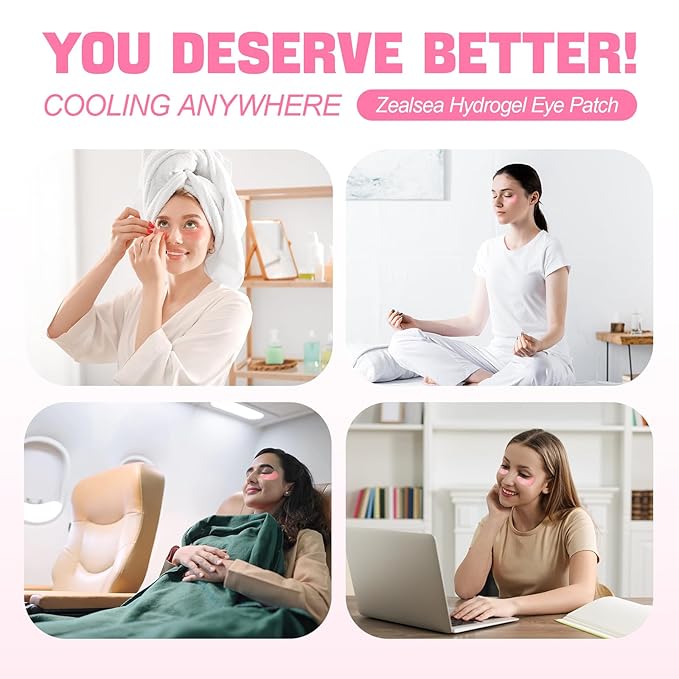 ZealSea Eye Patches and Hyaluronic Acid Serum Bundle