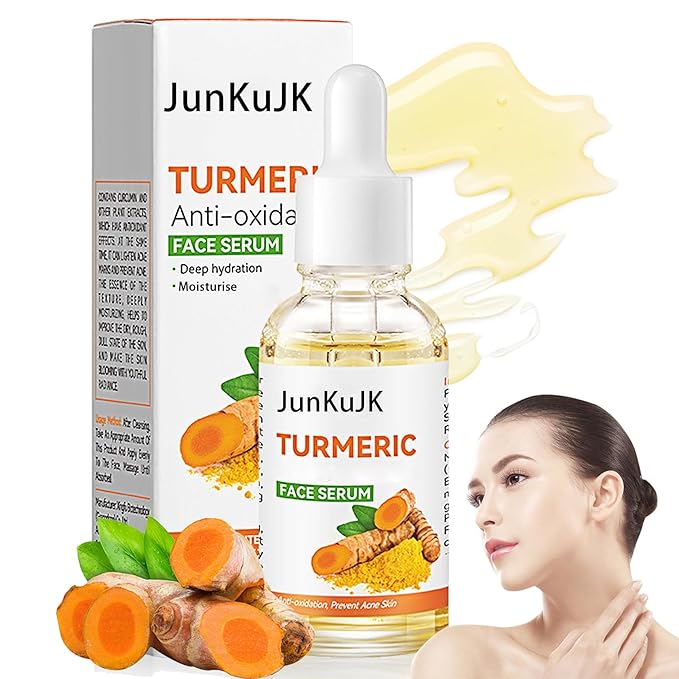 Turmeric Essential Oil for Face,Moisturizing Turmeric Face Serum Skincare,Hydrating Turmeric Facial Serum for Women and Men
