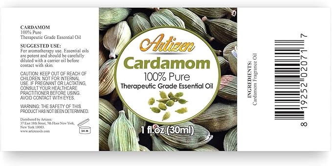 Artizen 30ml Oils - Cardamom Essential Oil - 1 Fluid Ounce