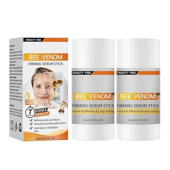2Pcs Botox Bee Venom Firming Serum Stick, Advanced Firming & Wrinkle-Reducing Cream, Skin Firming Cream For Body, Lifts, Moisturizing, Lifting & Recovery, Natural Serum for All Skin Types