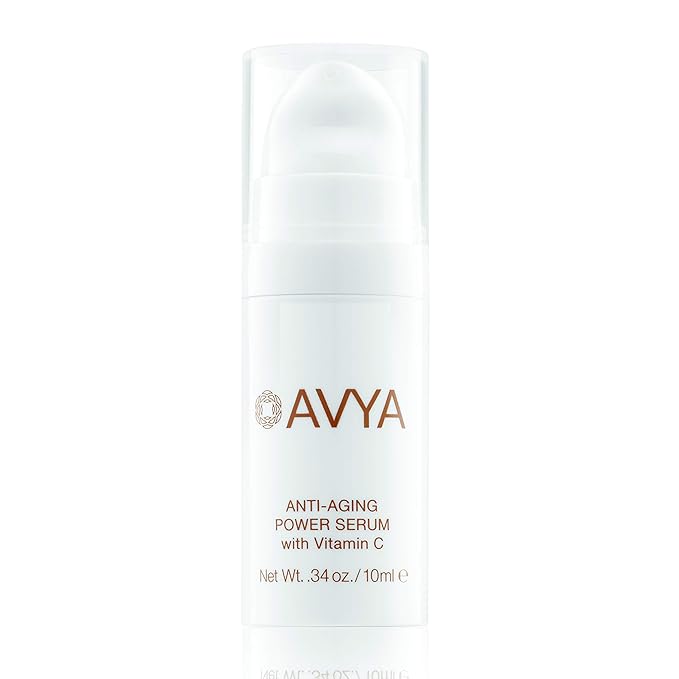 AVYA Anti-Aging Power Serum - Hyaluronic Acid Face Serum Plumps and Brightens Skin/Travel Size Retinol Treatment Reduces Fine Lines and Boosts Collagen for Smoother Skin / 0.34oz (10ml)