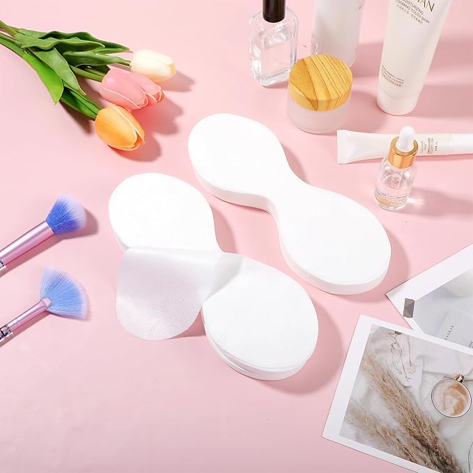 200 Sheets Disposable Facial Eye Mask Paper Non-Woven Eye Care Cotton Eye Pads Cosmetic Eye Patches Spa Eye Covers Beauty Sheets for Skincare Moisture Retention Makeup Prep DIY