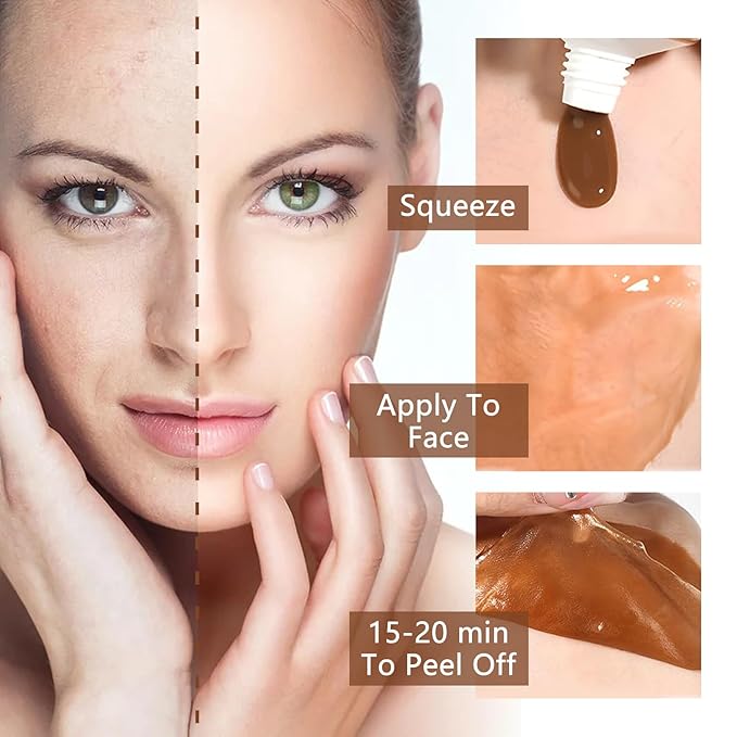 Spot-Removing Face Mask, Honey Peel Off Face Mask, Parowu Herbal Spots Peel-Off Facial Mask, Natural Herbal Ingredients for All Skin Types (1PCS)