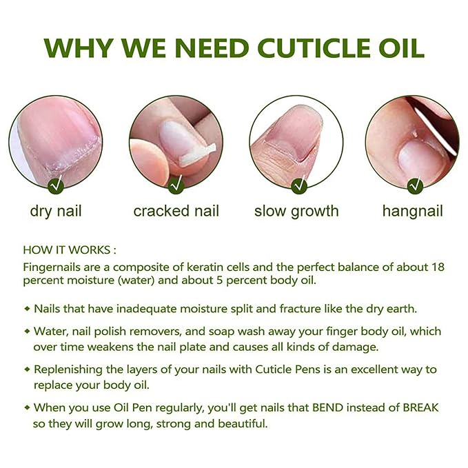 14+1 pcs Cuticle Oil Pen Bulk, Nail Oil Pen with Brush Pack Light Smell Natural Fragrance, 5ml / Tube Container Organic Plant Scented Soften Remover Care for Dry Cuticles Set