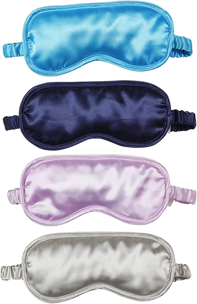 Aromatherapy 2pack Lavender Scented Eye Mask,Sleep Mask (Navy Blue/Tan)…