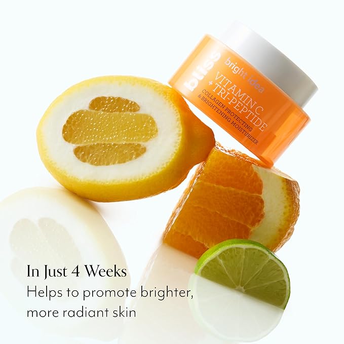 Bliss Get It Bright Duo - Bright Idea Vitamin C Moisturizer and Rest Assured Eye Cream - Brighten & Hydrate - Vegan, Clean, Cruelty-Free Skincare