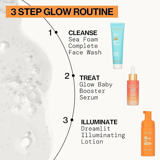 Pacifica Face Wash - Sea Foam Mini Travel Size, Skincare, Daily Gentle Foaming Cleanser, Makeup Remover, Face Cleanser, Skin Care, For Combination and Oily Skin, Vegan, 1.4 fl oz (1 Count)