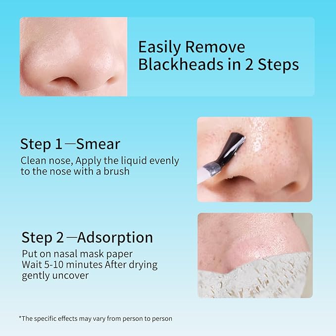 RtopR Nose Pore Strips Blackhead Remover for Face, Blackhead Mask Pore Strips 2 in 1 Peel Off Face Mask, 50PCS Nose Plants Pore Strips