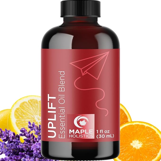 Uplift Aromatherapy Essential Oil Blend - Happy Essential Oil Blend with Calming Essential Oils for Diffusers for Home and Travel with Citrus Essential Oils and Pure Aromatherapy Oils for Diffusers