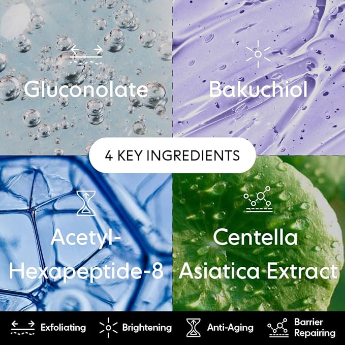 LOOPS Exfoliating Toner Korean Skincare - Refine, Resurface, and Rebalance Skin - Brightening & Anti-Aging Skincare - Pre-Soaked Bamboo Pad - Vegan, Natural, Biodegradable Toner Pads for Face