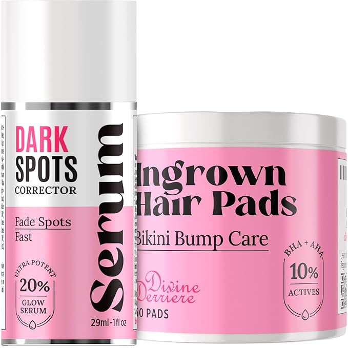 Save 18% on The Skin Care Solution For Dark Spots, Razor Bumps, Ingrown Hair & Razor Burns β Includes Our Ultra Potent Brightening + Razor Bumps Pads For an Ultra Clear & Glowing Skin