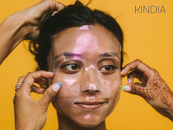 KINDIA Hydrating Sheet Mask with Niacinamide, Facial Masks for Women Skin Care Moisturizing Face Masks aura drip - 1 Count