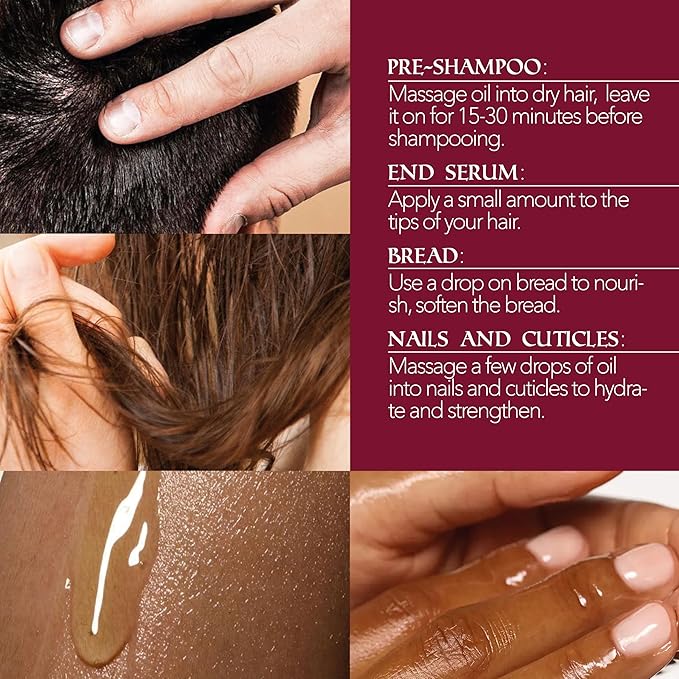 Natural Multipurpose Oil, Hydrating After-Shower Oil & Face Moisturizer, Nail Care with Apricot, Sweet Almond, Olive, and Vitamin E Oils, Skincare for Dry Skin