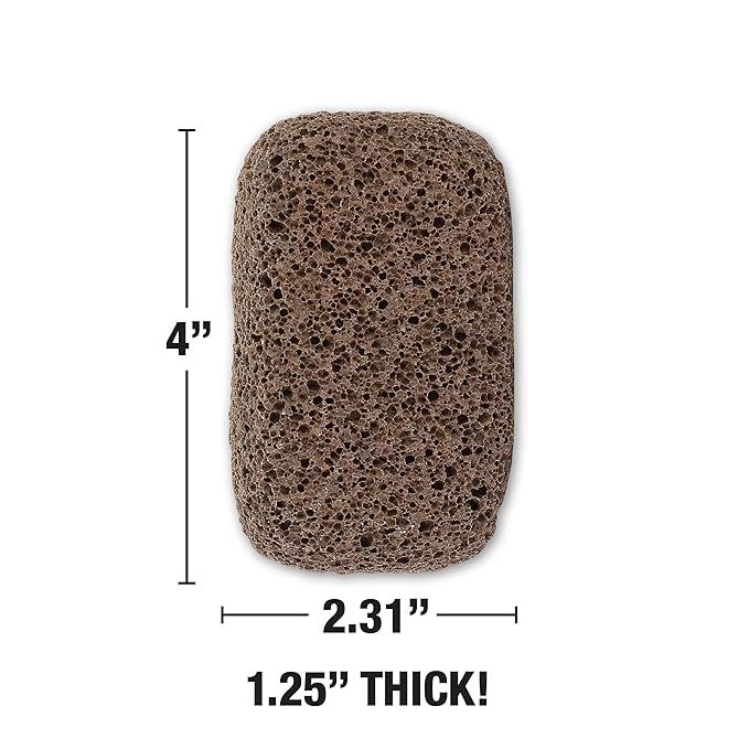 HartFelt Pedicure Exfoliation Beauty Box with 6 Exfoliating Foot Scrubber Bath Sponges & 2 Magic Pumice Stone for Feet Callus Remover | Gentle Sponge Pad & Foot Scrubbing Stone for Deep Cleansing