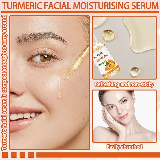 Turmeric Essential Oil for Face,Moisturizing Turmeric Face Serum Skincare,Hydrating Turmeric Facial Serum for Women and Men