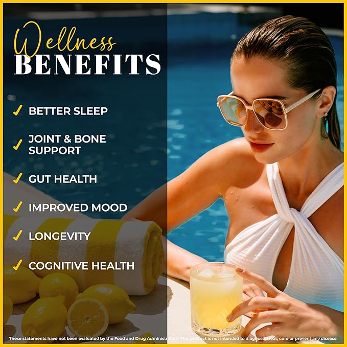 Lemon & Co. 12-Week Wellness Bundle – Liquid Collagen Elixir for Women & Men + Stainless Steel Insulated Bottle – 5g Marine Collagen for Skin, Hair, Nails, Gut Health | Organic Lemons, No Preservative