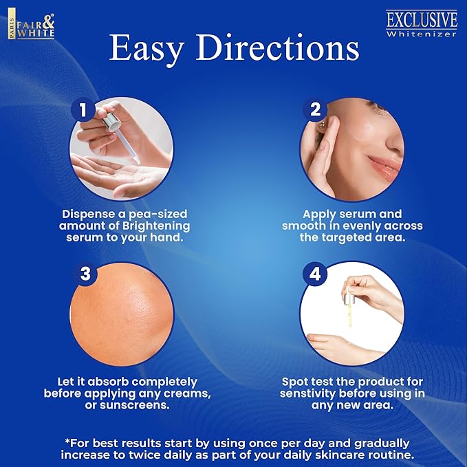 FAIR & WHITE Exclusive Skin Brightening Serum - 1 Fl oz / 30ml