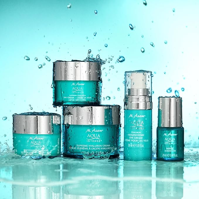 M. Asam AQUA INTENSE Hyaluronic Acid Serum (1.69 Fl Oz) - Moisturizing Face Serum for Women, Fragrance-Free Skin Care, Facial Moisturizer Perfect for Sensitive Skin.