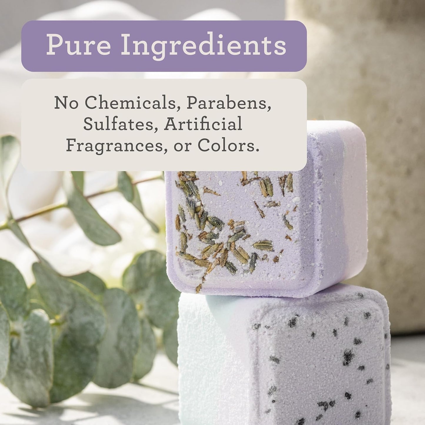 Lizush Luxury Spa Gifts for Women - 6 Piece Lavender Gifts for Her, Gift Baskets for Women, Body Care Set for Mom, Birthday Box, Self Care Spa Kit For Wife - Handmade in the USA