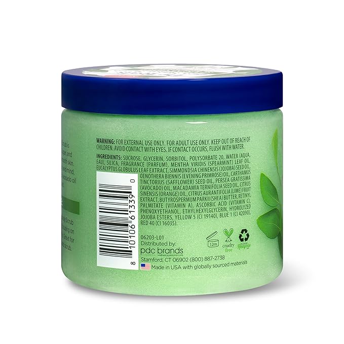 Dr Teal's Shea Sugar Scrub, Eucalyptus & Spearmint Essential Oils, 19 oz (Pack of 3)