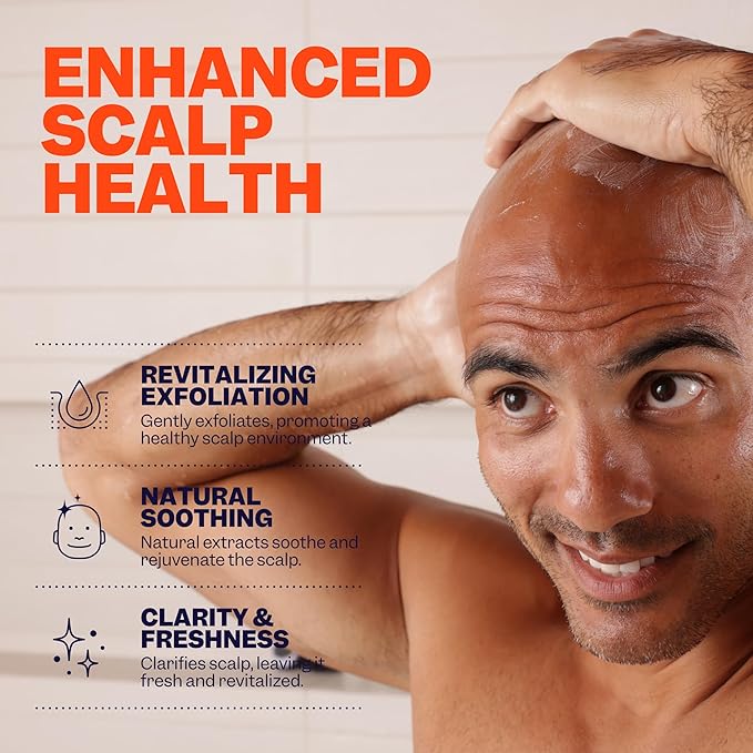 Scalp Exfoliator - 30mL Purifying Scalp Exfoliator, Soothes & Prepares Skin for Close Shave, Anti-Pore Clogging, Sensitive Skin Friendly, Paraben Free, Travel Size, Nourishing Daily Cleanser
