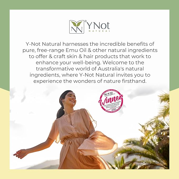 Emu Oil Skin Moisturizer - Scalp, Hair, Face, Body & Nail Moisturizer with Omega 3, 6, 9, Vitamins, & Minerals - Body & Face Serum for Fine Lines, Stretch Marks, Dry Lips & Cuticles - 60mL, Unscented