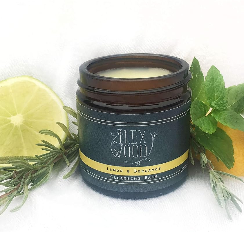 Lemon and Bergamot Cleansing Balm - Face Care Cleansing, Moisturising and Make up Remover. 100% Natural, Vegan, Cruelty Free, Plastic Free - 60ml (2.03 fl oz)